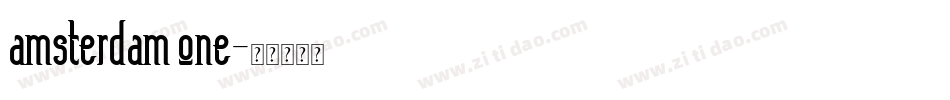 amsterdam one字体转换